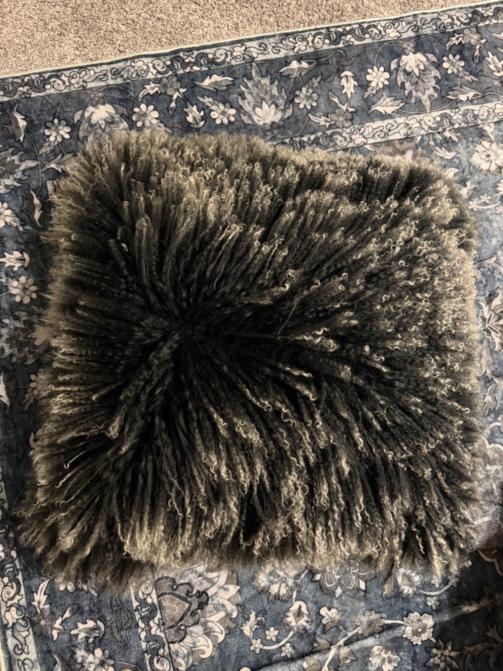 Lambskin pillow